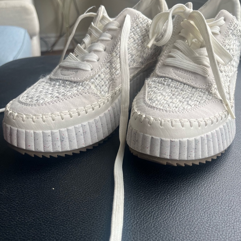 Off White Universal Thread Tweed Textured Platfor… - image 3